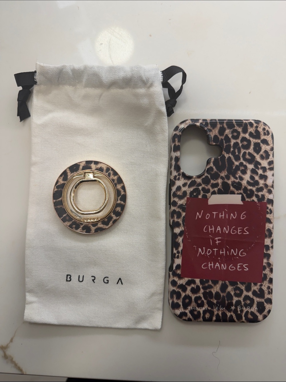 BURGA xThomas Lélu  Leopard Print {MagSafe}Phone Case + Ring Holder {iPhone 16}